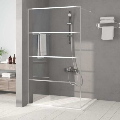 MAISONCHIC - Parete Doccia Walk-in Argento 115x195 cm Vetro ESG MAISONCHIC - Parete Doccia Walk-in Argento 115x195 cm Vetro ESG