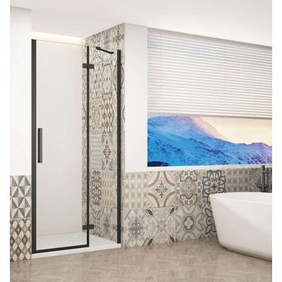 GELCO Trinity - Porta Doccia 110 Cm, Destra, Vetro Trasparente/nero Gt1211cr-b GELCO Trinity - Porta Doccia 110 Cm, Destra, Vetro Trasparente/nero Gt1211cr-b