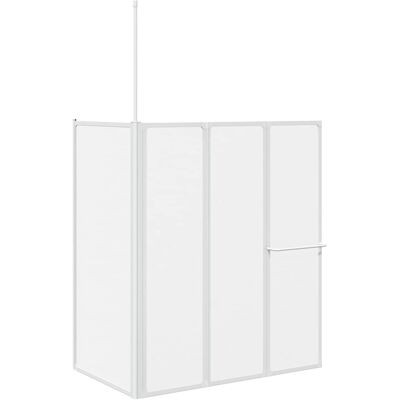 MAISON EXCLUSIVE - Schermo Da Bagno Glassato 120 X 70 X 137 Cm Alluminio MAISON EXCLUSIVE - Schermo Da Bagno Glassato 120 X 70 X 137 Cm Alluminio