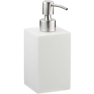 HELLOSHOP26 Dosatore Di Sapone Quadrato Di Design Per Il Bagno 17,5 X 7 X 8 Cm In Poliresina Grigia 130009175 HELLOSHOP26 Dosatore Di Sapone Quadrato Di Design Per Il Bagno 17,5 X 7 X 8 Cm In Poliresina Grigia 130009175
