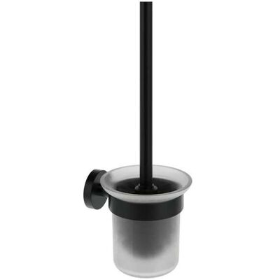 RAVAK Kona - Scopino Wc Con Supporto A Parete, Vetro/nero Opaco X07p1311 RAVAK Kona - Scopino Wc Con Supporto A Parete, Vetro/nero Opaco X07p1311