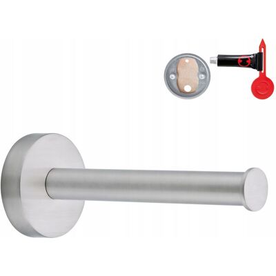 Tesa Moon Porta Carta Igienica In Acciaio Inox Spazzolato, Facile Da Installare Senza Forare (40313-00000-00) - Tesa Moon Porta Carta Igienica In Acciaio Inox Spazzolato, Facile Da Installare Senza Forare (40313-00000-00) -