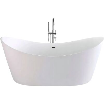 REA Vasca Da Bagno Freestanding Ferrano 150 Con Copritappo Rame Cromo REA Vasca Da Bagno Freestanding Ferrano 150 Con Copritappo Rame Cromo