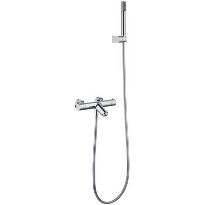 IMEX - Kit Vasca-doccia Bless Termostatico Soffione Rotondo Rubinetteria Bagno Doccetta E Flessibile Serie Bless Colore Cromato IMEX - Kit Vasca-doccia Bless Termostatico Soffione Rotondo Rubinetteria Bagno Doccetta E Flessibile Serie Bless Colore Cromato