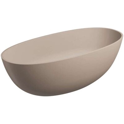 OMNIRES Shell M+ - Vasca Da Bagno Freestanding, 160x75 Cm, Beige Opaco Shellwwdb OMNIRES Shell M+ - Vasca Da Bagno Freestanding, 160x75 Cm, Beige Opaco Shellwwdb
