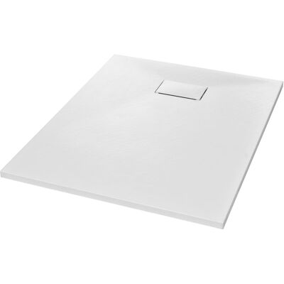 VIDAXL Piatto Doccia In Smc Bianco 100x80 Cm - VIDAXL Piatto Doccia In Smc Bianco 100x80 Cm -