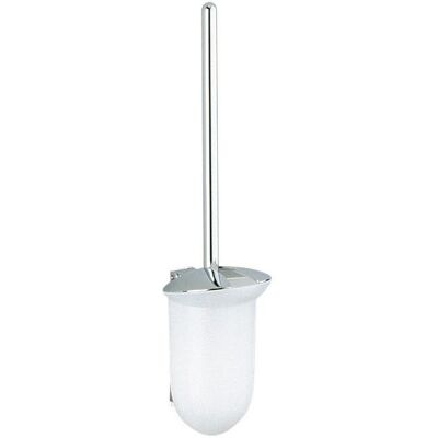 Keuco Cleo Spazzola WC con Manico - Nichel spazzolato / Bianco - 03864054000 Keuco Cleo Spazzola WC con Manico - Nichel spazzolato / Bianco - 03864054000