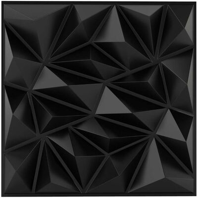 HELLOSHOP26 Set Di 40 Pannelli Murali In Pvc 3d 50 X 50 X 6 Cm Flessibili Autoadesivi Design Moderno Nero 200012605 HELLOSHOP26 Set Di 40 Pannelli Murali In Pvc 3d 50 X 50 X 6 Cm Flessibili Autoadesivi Design Moderno Nero 200012605