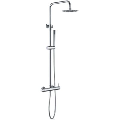 IMEX - Set Doccia Bless Monocomando Acqua Calda E Fredda Soffione Rotondo Doccia A Pioggia Serie Bless Colore Cromato IMEX - Set Doccia Bless Monocomando Acqua Calda E Fredda Soffione Rotondo Doccia A Pioggia Serie Bless Colore Cromato