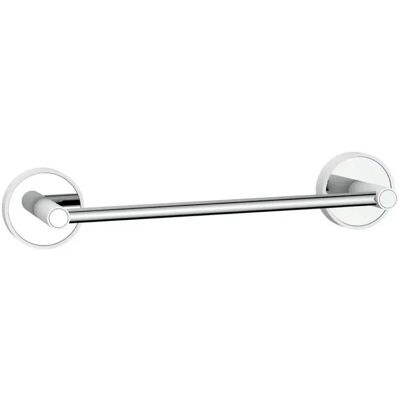 AQUASANIT Porta Salviette Bianco Cromo 30 Cm – Serie Future AQUASANIT Porta Salviette Bianco Cromo 30 Cm – Serie Future