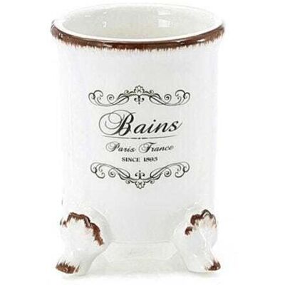 Kiamami Valentina Amelia Portaspazzolini in Ceramica Stile Shabby Chic Kiamami Valentina Amelia Portaspazzolini in Ceramica Stile Shabby Chic