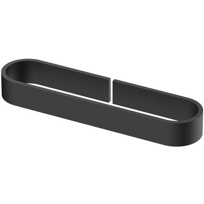 AQUASANIT Portasalviette 25 Cm Nero Serie Evolution - Fissaggio Con Biadesivo O Ad Incollo AQUASANIT Portasalviette 25 Cm Nero Serie Evolution - Fissaggio Con Biadesivo O Ad Incollo