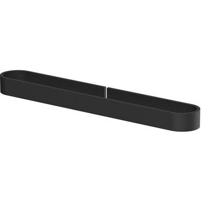 AQUASANIT Portasalviette 40 Cm Nero Serie Evolution - Fissaggio Con Biadesivo O Ad Incollo AQUASANIT Portasalviette 40 Cm Nero Serie Evolution - Fissaggio Con Biadesivo O Ad Incollo