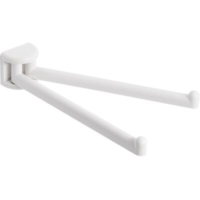 METAFORM - Porta Asciugamani A Snodo Da Parete Bianco In Termoindurente E Abs Mod. Linea METAFORM - Porta Asciugamani A Snodo Da Parete Bianco In Termoindurente E Abs Mod. Linea