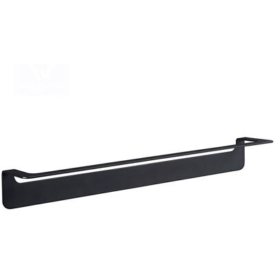 AQUASANIT Porta Salviette Nero Da 60 Cm Serie Skyline - Fissaggio Biadesivo O Incollo AQUASANIT Porta Salviette Nero Da 60 Cm Serie Skyline - Fissaggio Biadesivo O Incollo