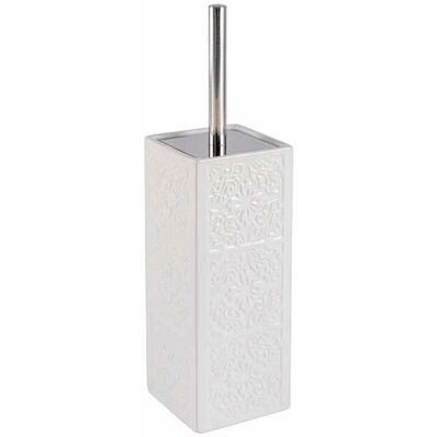 Wenko Wc In Ceramica Cordoba, Blu Scuro, In Ceramica, Ceramica, Bianco, 9.5 X 9.5 X 35 Cm - Wenko Wc In Ceramica Cordoba, Blu Scuro, In Ceramica, Ceramica, Bianco, 9.5 X 9.5 X 35 Cm -