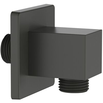 AQUASANIT Presa Acqua Quadrata Realizzata In Ottone Finitura Gungrey AQUASANIT Presa Acqua Quadrata Realizzata In Ottone Finitura Gungrey