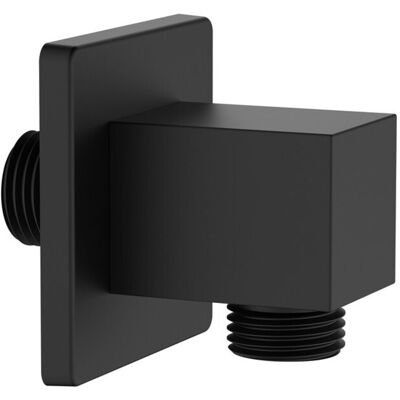 AQUASANIT Presa Acqua Quadrata Realizzata In Ottone Finitura Nero Opaco AQUASANIT Presa Acqua Quadrata Realizzata In Ottone Finitura Nero Opaco