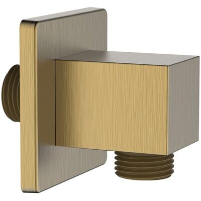 AQUASANIT Presa Acqua Quadrata Realizzata In Ottone Finitura Oro Opaco AQUASANIT Presa Acqua Quadrata Realizzata In Ottone Finitura Oro Opaco