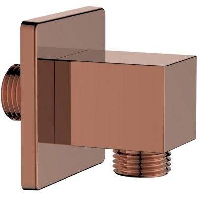 AQUASANIT Presa Acqua Quadrata Realizzata In Ottone Finitura Rame Lucido AQUASANIT Presa Acqua Quadrata Realizzata In Ottone Finitura Rame Lucido