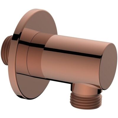 AQUASANIT Presa Acqua Rame Lucido Tonda In Ottone Con Attacco Universale AQUASANIT Presa Acqua Rame Lucido Tonda In Ottone Con Attacco Universale
