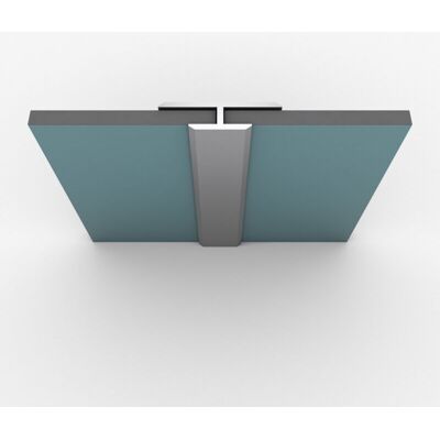 AURLANE Profilo Di Giunzione In Alluminio Con Finitura Anodizzato Brillante Per Pannelli Murali - 20x5x2100 Mm AURLANE Profilo Di Giunzione In Alluminio Con Finitura Anodizzato Brillante Per Pannelli Murali - 20x5x2100 Mm