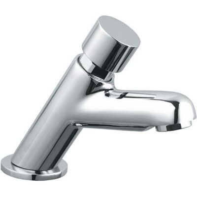 IDRAL - Rubinetto Temporizzato Per Lavabo Antibloccaggio, Tempo Regolabile Serie Modern 08510 Cromato - Ottone IDRAL - Rubinetto Temporizzato Per Lavabo Antibloccaggio, Tempo Regolabile Serie Modern 08510 Cromato - Ottone