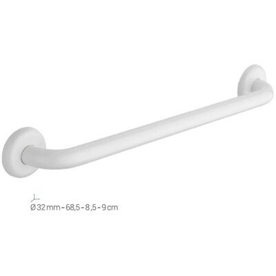 METAFORM Maniglione Bagno Disabili Di Sostegno Sicurezza In Acciaio Inox Bianco - Formato: 60 Cm METAFORM Maniglione Bagno Disabili Di Sostegno Sicurezza In Acciaio Inox Bianco - Formato: 60 Cm