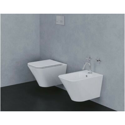 AZZURRA Sanitari Build Sospesi Senza Brida Con Sedile Softclose Di AZZURRA Sanitari Build Sospesi Senza Brida Con Sedile Softclose Di