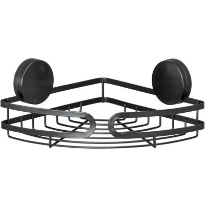 Wenko Mensola Ad Angolo Per Il Bagno Pavia, Colore Nero, Con Fissaggi Static-loc Plus. Dimensioni (l X A X P): 27 X 9,8 X 20 Cm. In Acciaio Verniciato Nero - Wenko Mensola Ad Angolo Per Il Bagno Pavia, Colore Nero, Con Fissaggi Static-loc Plus. Dimensioni (l X A X P): 27 X 9,8 X 20 Cm. In Acciaio Verniciato Nero -