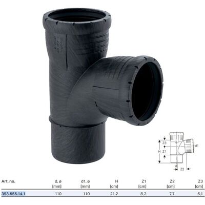 Geberit Silent Pro 393555141 - Giunto tubo con isolamento acustico elevato Geberit Silent Pro 393555141 - Giunto tubo con isolamento acustico elevato