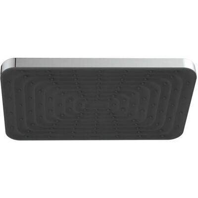 AQUASANIT Soffione Conny Con Sistema Anticalcare Cromato/nero AQUASANIT Soffione Conny Con Sistema Anticalcare Cromato/nero