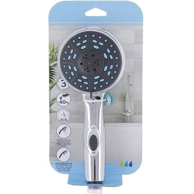 TENDANCE - Soffione A 4 Funzioni Con Arresto Dell Acqua Anti-calcare - Cromo TENDANCE - Soffione A 4 Funzioni Con Arresto Dell Acqua Anti-calcare - Cromo