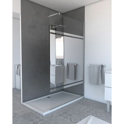 AURLANE Pack Shower Millo Speciale Profilo 140 Cm Profilo Cromato - Freedom 2 Specchio 140 + Barra Di Fissaggio AURLANE Pack Shower Millo Speciale Profilo 140 Cm Profilo Cromato - Freedom 2 Specchio 140 + Barra Di Fissaggio