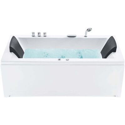 Beliani Vasca in Acrilico Bianco 183 x 90 cm Sinistra - Whirlpool Beliani Vasca in Acrilico Bianco 183 x 90 cm Sinistra - Whirlpool