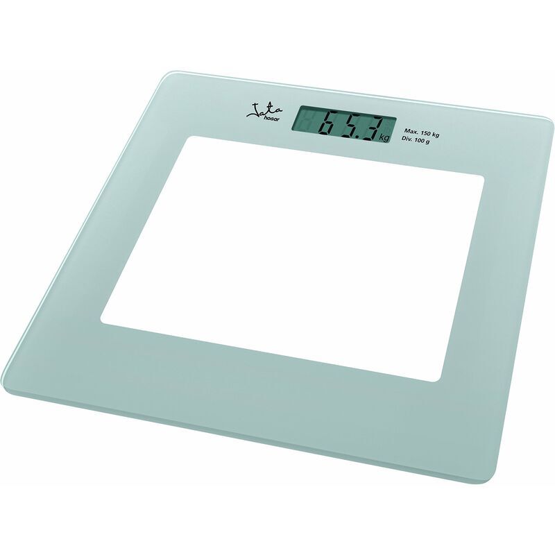 Jata 290 Electronic personal scale Square Silver - Personal Scales (lcd, Silver, CR2032, Lithium) -