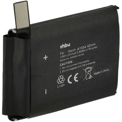 Batteria per Apple Watch - 240mAh Li-Polymer MLCC2LL/A, MJ4A2LL/A Batteria per Apple Watch - 240mAh Li-Polymer MLCC2LL/A, MJ4A2LL/A