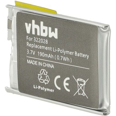 VHBW - Batteria Sostituisce Tomtom Ahb322028, 322028 Per Smartwatch Orologio Bracciale Fitness (190mah, 3,7v, Li-poly) VHBW - Batteria Sostituisce Tomtom Ahb322028, 322028 Per Smartwatch Orologio Bracciale Fitness (190mah, 3,7v, Li-poly)