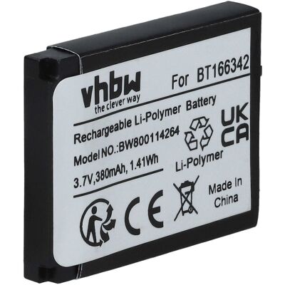 VHBW Batteria Sostituisce Bt166342, Px8914-944, Bt266342 Per Smartwatch Orologio Bracciale Fitness (380mah, 3,7v, Li-poly) VHBW Batteria Sostituisce Bt166342, Px8914-944, Bt266342 Per Smartwatch Orologio Bracciale Fitness (380mah, 3,7v, Li-poly)