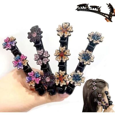 OEM Fermaglio Per Capelli Intrecciato Con Strass, Design A Trifoglio – Set Di 3 Fermagli Per Capelli Lucidi A Forma Di Becco D'Anatra OEM Fermaglio Per Capelli Intrecciato Con Strass, Design A Trifoglio – Set Di 3 Fermagli Per Capelli Lucidi A Forma Di Becco D'Anatra