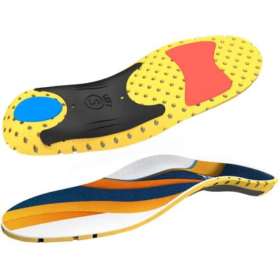 OEM Solette Ortopediche Per Piedi Piatti, In Schiuma Colorata, Con Memoria Di Forma, Lunghezza 30 Cm. OEM Solette Ortopediche Per Piedi Piatti, In Schiuma Colorata, Con Memoria Di Forma, Lunghezza 30 Cm.