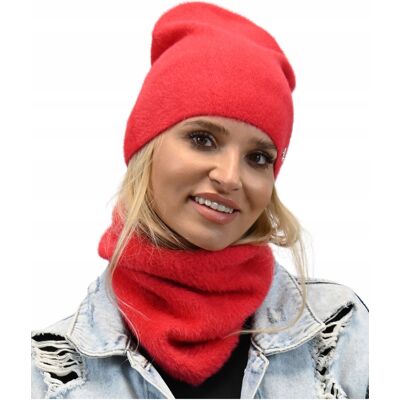 OEM Completo Invernale Da Donna, Colore Rosso Alla Moda - Sciarpa E Cappello - Al1 OEM Completo Invernale Da Donna, Colore Rosso Alla Moda - Sciarpa E Cappello - Al1