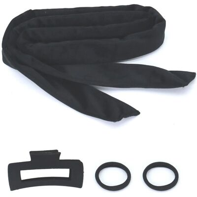 OEM Kit Per Lo Styling Dei Capelli Notturno Senza Calore Con Cintura, Kit Per Lo Styling Dei Capelli Neri Con Clip Ed Elastici - Ricci Facili Senza Calore Per Capelli Lunghi E Di Media Lunghezza (custodia OEM Kit Per Lo Styling Dei Capelli Notturno Senza Calore Con Cintura, Kit Per Lo Styling Dei Capelli Neri Con Clip Ed Elastici - Ricci Facili Senza Calore Per Capelli Lunghi E Di Media Lunghezza (custodia