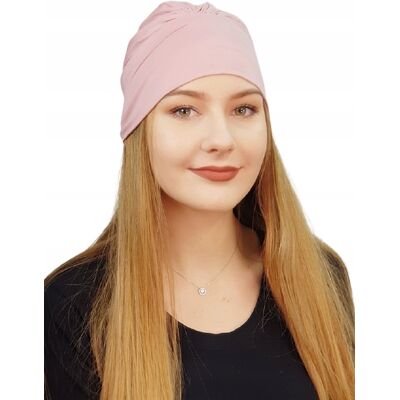 OEM Turbante Jasmina Rosa, Sciarpa Stropicciata Senza Fantasia, Anche Dopo La Chemioterapia. OEM Turbante Jasmina Rosa, Sciarpa Stropicciata Senza Fantasia, Anche Dopo La Chemioterapia.