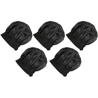 OEM 【nx】5 Pezzi Cuffia Per Dormire In Tessuto Di Seta Con Fascia Larga, Berretto In Raso Traspirante OEM 【nx】5 Pezzi Cuffia Per Dormire In Tessuto Di Seta Con Fascia Larga, Berretto In Raso Traspirante