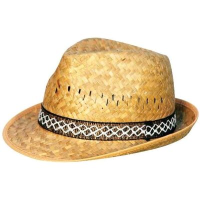 VERDEMAX Cappello Alpinetto In Paglia Taglia 56-58-60 VERDEMAX Cappello Alpinetto In Paglia Taglia 56-58-60