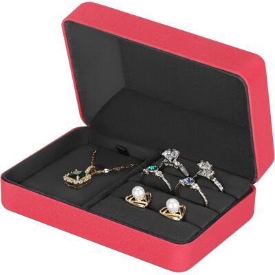 OEM Portagioie In Velluto Per Bracciale, Collana, Ciondolo, Orecchini, Anello, Piccola Scatola Portagioie Da Viaggio (rosso) OEM Portagioie In Velluto Per Bracciale, Collana, Ciondolo, Orecchini, Anello, Piccola Scatola Portagioie Da Viaggio (rosso)