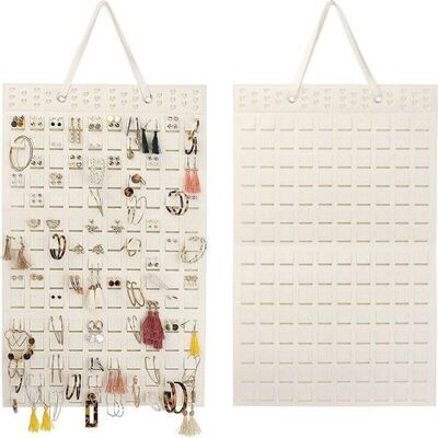 OEM Portagioie Da Parete In Legno Color Bianco Sporco – Espositore Per Orecchini, Collane, Bracciali, Spille E Anelli – Può Contenere Fino A 300 Paia OEM Portagioie Da Parete In Legno Color Bianco Sporco – Espositore Per Orecchini, Collane, Bracciali, Spille E Anelli – Può Contenere Fino A 300 Paia