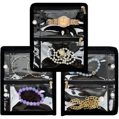 OEM Custodia Da Viaggio Per Gioielli, Borse Da Viaggio Per Gioielli, Organizer Per Gioielli Con 24 Tasche Trasparenti In Velluto Con Cerniera Per Riporre Orecchini, Anelli, Collane, Braccialetti, Orologi OEM Custodia Da Viaggio Per Gioielli, Borse Da Viaggio Per Gioielli, Organizer Per Gioielli Con 24 Tasche Trasparenti In Velluto Con Cerniera Per Riporre Orecchini, Anelli, Collane, Braccialetti, Orologi