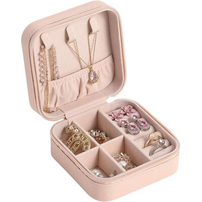OEM Piccolo Portagioie Da Viaggio Per Ragazze - Portagioie Portatile - Organizzatore Per Orecchini, Anelli, Bracciali, Collane, Regali (rosa) OEM Piccolo Portagioie Da Viaggio Per Ragazze - Portagioie Portatile - Organizzatore Per Orecchini, Anelli, Bracciali, Collane, Regali (rosa)